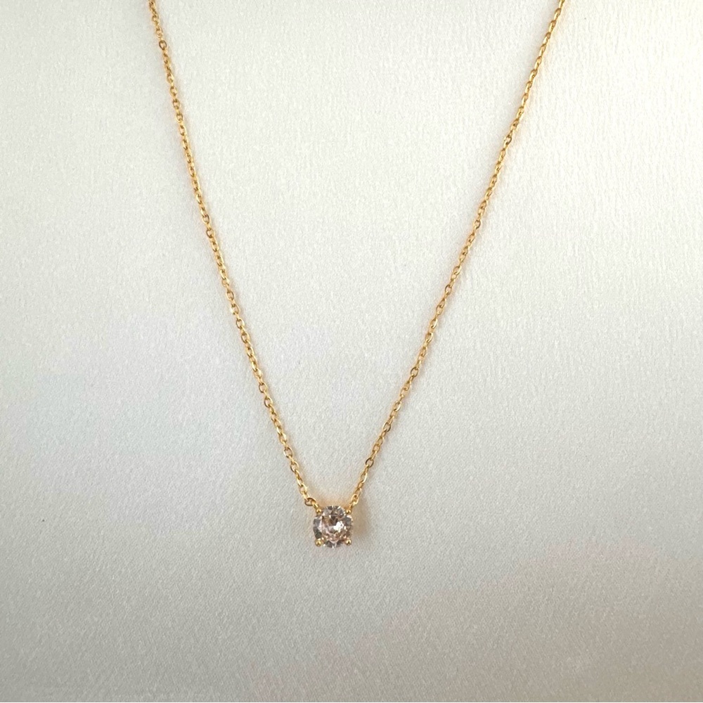 Adjustable Chain CZ Cubic Zirconia Pendant Necklace for Women